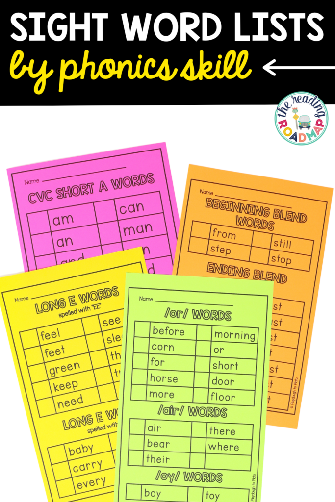 The Secret to Better Sight Word Lists
